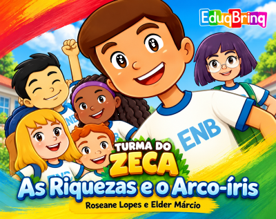 Capa do livro As Riquezas e o Arco-íris, de Roseane Lopes e Elder Márcio